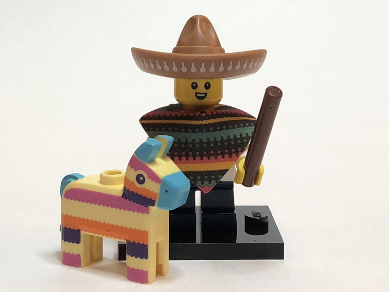 Display for LEGO Collectible Minifigures Piñata Boy, Series 20 