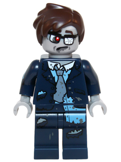 This LEGO minifigure is called, Zombie Businessman, Series 14 (Minifigure Only without Stand and Accessories) . It's minifig ID is col223.