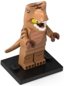 Display for LEGO Collectible Minifigures T-Rex Costume Fan, Series 24 