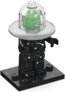 Box art for LEGO Collectible Minifigures Flying Saucer Costume Fan, Series 26 