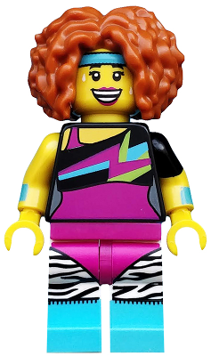 This LEGO minifigure is called, Dance Instructor, Series 17 (Minifigure Only without Stand and Accessories) . It's minifig ID is col299.