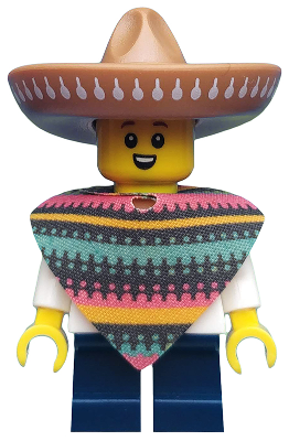 This LEGO minifigure is called, Piñata Boy, Series 20 (Minifigure Only without Stand and Accessories) . It's minifig ID is col358.