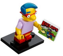 Display for LEGO Collectible Minifigures Milhouse Van Houten, The Simpsons, Series 1 