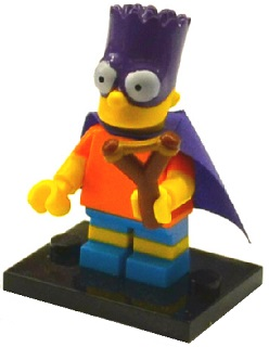 Display for LEGO Collectible Minifigures Bartman, The Simpsons, Series 2 