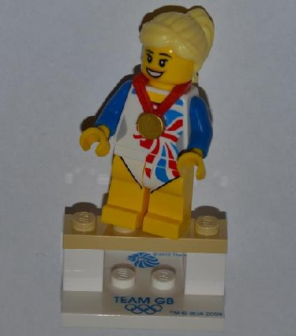 Display for LEGO Collectible Minifigures Flexible Gymnast, Team GB 