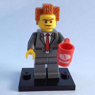 Display for LEGO Collectible Minifigures President Business, The LEGO Movie 