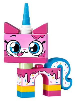 This LEGO minifigure is called, Dessert Unikitty, Unikitty!, Series 1 (Character Only without Stand) . It's minifig ID is coluni07.