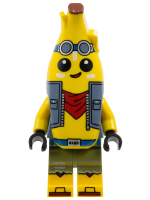 This LEGO minifigure is called, Adventure Peely . It's minifig ID is fort002.
