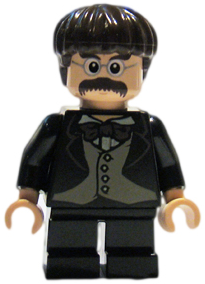This LEGO minifigure is called, Professor Filius Flitwick . It's minifig ID is hp096.