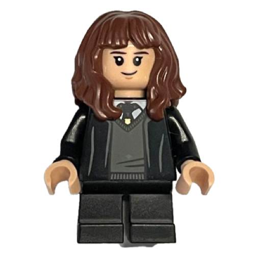 Display of LEGO Harry Potter Hermione Granger, Hogwarts Robe