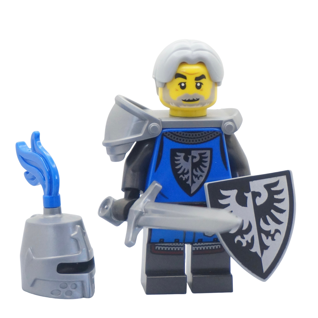 Display of LEGO LEGO Ideas (CUUSOO) Black Falcon, Male, Flat Silver Shoulder Pad