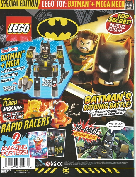 Cover for LEGO Batman Magazine 2024 Issue 31 (English, UK)  mag2024shba31uk