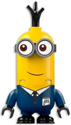 This LEGO minifigure is called, Minion AVL Tim . It's minifig ID is mnn018.