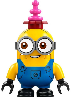 This LEGO minifigure is called, Minion Dave . It's minifig ID is mnn022.