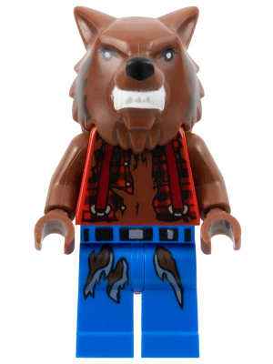 This LEGO minifigure is called, Werewolf . It's minifig ID is mof003.