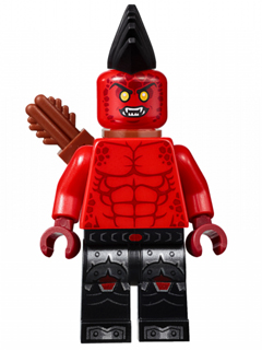 This LEGO minifigure is called, Flame Thrower . It's minifig ID is nex003.