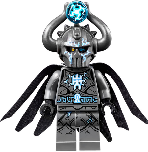 This LEGO minifigure is called, Lord Krakenskull . It's minifig ID is nex098.