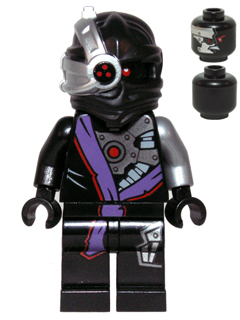 This LEGO minifigure is called, Nindroid Warrior with Head Pattern Only on Front . It's minifig ID is njo109.