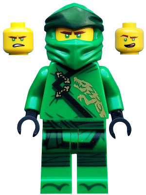 This LEGO minifigure is called, Lloyd, Legacy, Dark Green Sash . It's minifig ID is njo490.