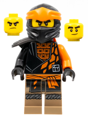 Display of LEGO Minifigure Ninjago Core Cole