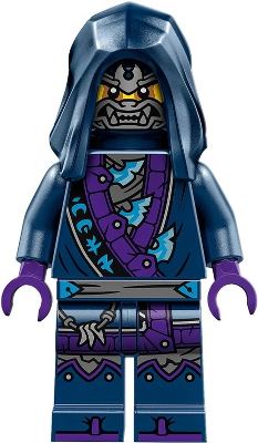 This LEGO minifigure is called, Wolf Mask Guard . It's minifig ID is njo854.