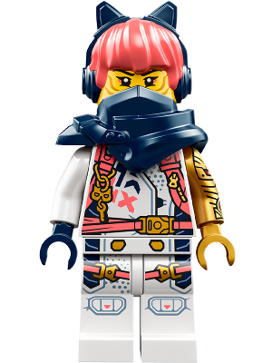 This LEGO minifigure is called, Sora, Shoulder Pads, Headphones . It's minifig ID is njo877.