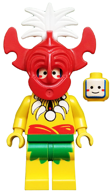 This LEGO minifigure is called, Islander, King Kahuka . It's minifig ID is pi068.