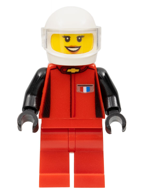 This LEGO minifigure is called, 1969 Chevrolet Camaro Z/28 Driver . It's minifig ID is sc028.