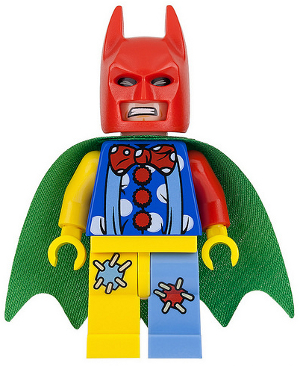 This LEGO minifigure is called, Batman, Tears of Batman Clown . It's minifig ID is sh0377.