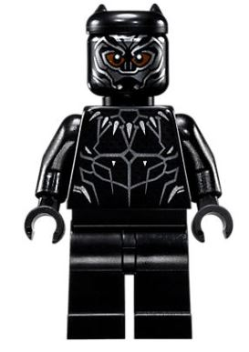 This LEGO minifigure is called, Black Panther, Reddish Brown Eyes . It's minifig ID is sh0466.