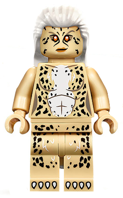 This LEGO minifigure is called, Cheetah (Dr. Barbara Minerva) . It's minifig ID is sh0635.