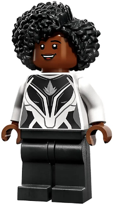 This LEGO minifigure is called, Photon (Monica Rambeau) . It's minifig ID is sh0912.