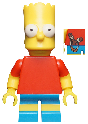 This LEGO minifigure is called, Bart Simpson, The Simpsons, Series 1 (Minifigure Only without Stand and Accessories) . It's minifig ID is sim008.