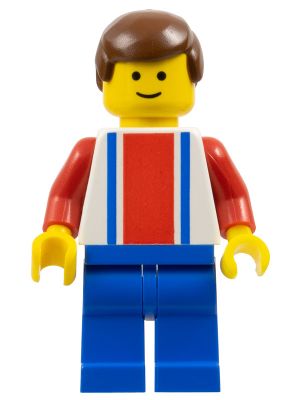This LEGO minifigure is called, Soccer Player, Red, White, and Blue Team with Number 7 on Back . It's minifig ID is soc096.