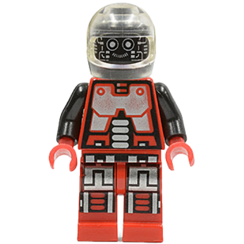 This LEGO minifigure is called, Spyrius Droid (Major Kartofski) . It's minifig ID is sp041.
