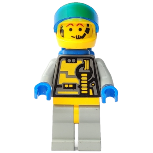 This LEGO minifigure is called, Unitron . It's minifig ID is sp048.