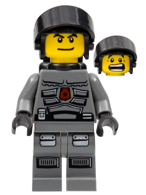 This LEGO minifigure is called, Space Police 3 Officer 4, Air Tanks . It's minifig ID is sp096.