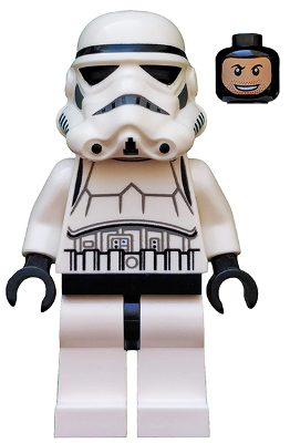 This LEGO minifigure is called, Imperial Stormtrooper, Printed Black Head, Dotted Mouth Helmet, Detailed Armor . It's minifig ID is sw0366.