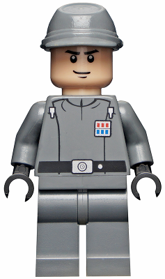 This LEGO minifigure is called, Imperial Officer (Captain / Commandant / Commander), Two Code Cylinders, Cavalry Kepi . It's minifig ID is sw0376.