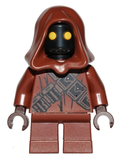 This LEGO minifigure is called, Jawa, Straps . It's minifig ID is sw0560.