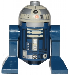 This LEGO minifigure is called, Astromech Droid, Dark Blue . It's minifig ID is sw0572.