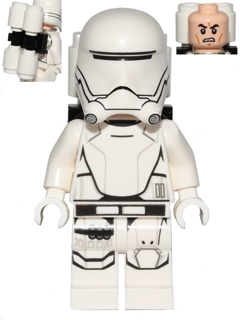 This LEGO minifigure is called, First Order Flametrooper *with blaster. It's minifig ID is sw0666.