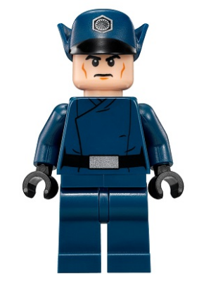 This LEGO minifigure is called, First Order Officer (Colonel Erich S. Datoo) . It's minifig ID is sw0832.