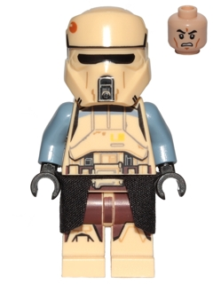 This LEGO minifigure is called, Scarif Stormtrooper (Shoretrooper) (Squad Leader) . It's minifig ID is sw0850.