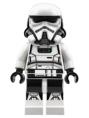 This LEGO minifigure is called, Imperial Patrol Trooper, Male, Light Nougat Head, Scowl *with shooter. It's minifig ID is sw0914.