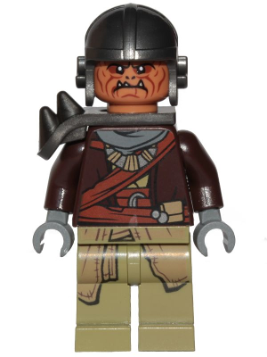 This LEGO minifigure is called, Klatooinian Raider with Helmet . It's minifig ID is sw1060.