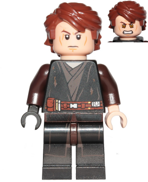 This LEGO minifigure is called, Anakin Skywalker (Dirt Stains) . It's minifig ID is sw1083.