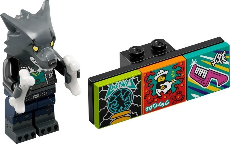 Box art for LEGO Vidiyo Werewolf Drummer, Vidiyo Bandmates, Series 1 