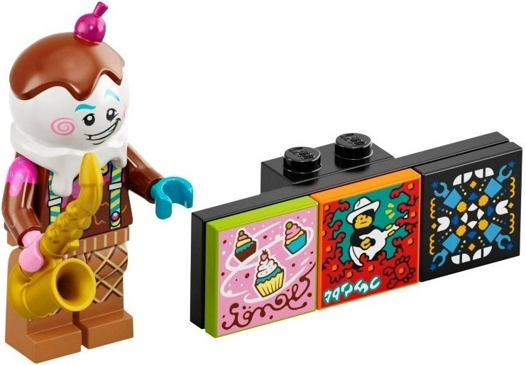 Box art for LEGO Vidiyo Ice Cream Saxophonist, Vidiyo Bandmates, Series 1 