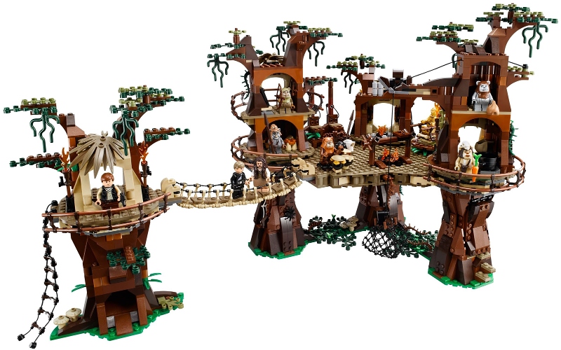 Display for LEGO Star Wars Ewok Village, UCS 10236